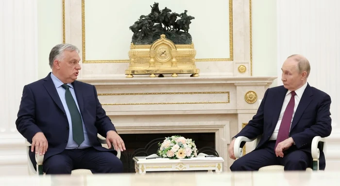 Premierul ungar Viktor Orban s-a întâlnit cu Vladimir Putin la Kremlin FOTO: EPA EFE