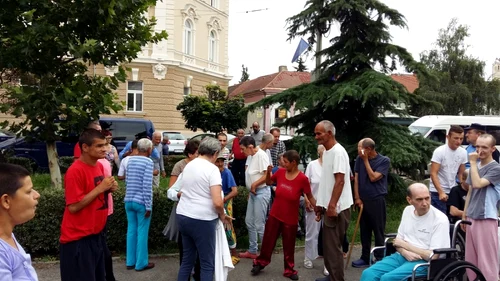 Protest  in Parcul Traian