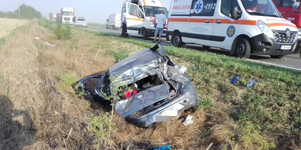 slobozia accident cu 4 raniti FOTO ISU Ialomita