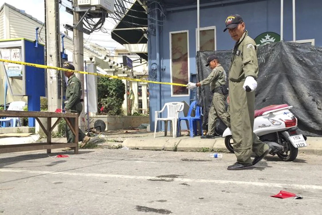 Exploziile din Thailanda au vizat turiștiiFoto: AP