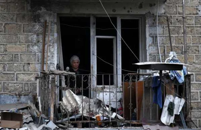 Cladire din Stepanakert FOTO EPA-EFE