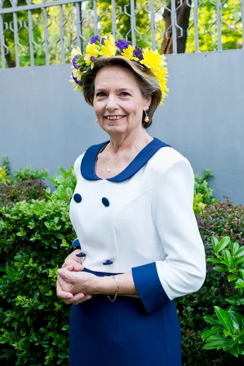 Alteța Sa Principesa Sofia în grădina Ambasadei Suediei. FOTO: Daniel Angelescu,Casa Majestății Sale