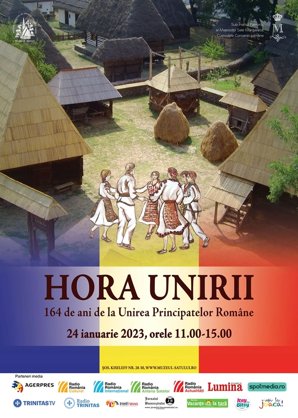 „Hora Unirii” - Eveniment dedicat Unirii Principatelor Române, la Muzeul Satului