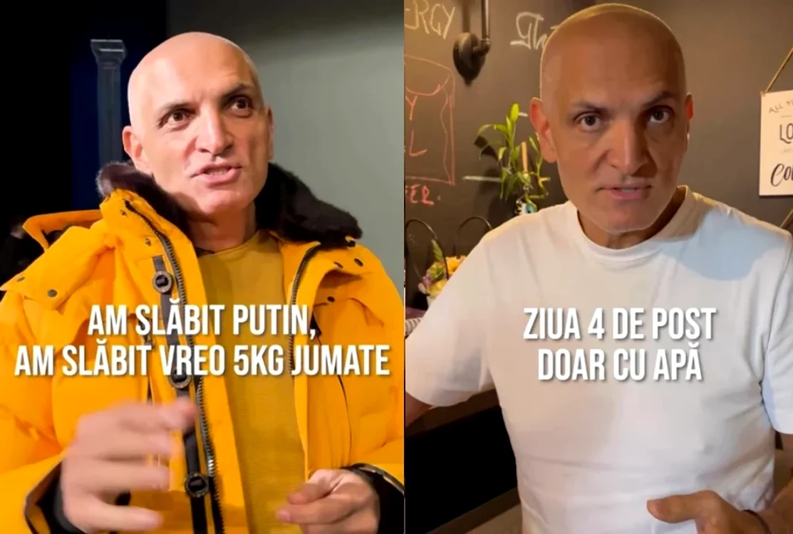 Damian Drăghici a ales să țină post negru FOTO Colaj Instagram