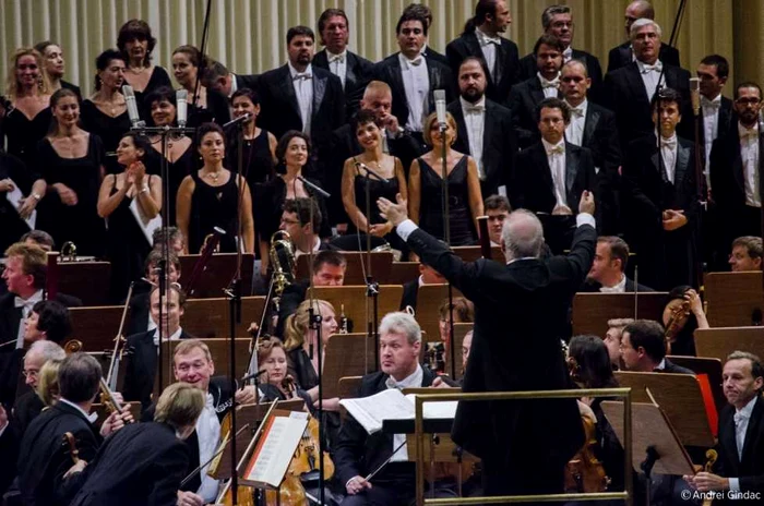 Radu Lupu şi Daniel Barenboim la Festivalul George Enescu FOTO Andrei Gîndac