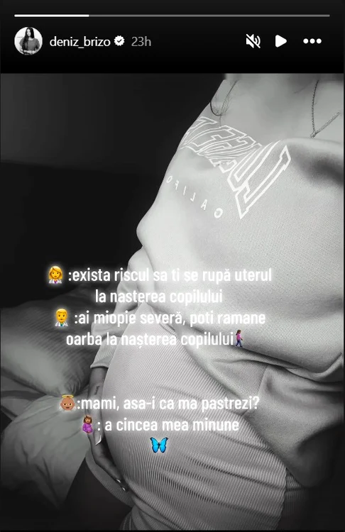 Deniz Brizo urmează să devină mamă - Foto: captură Instagram  