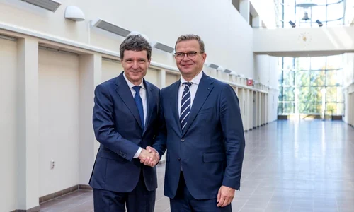 nicusor dan si premierul finlandez Petteri Orpo FOTO X jpg