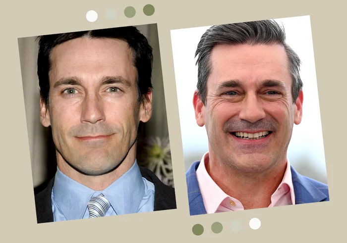 Jon Hamm, în tinerete (în stânga) și în prezent (în dreapta) / fotografii: Getty Images.