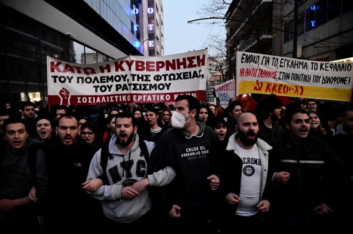 Proteste în Grecia după accidentul feroviar. FOTO Profimedia (Arhivă)