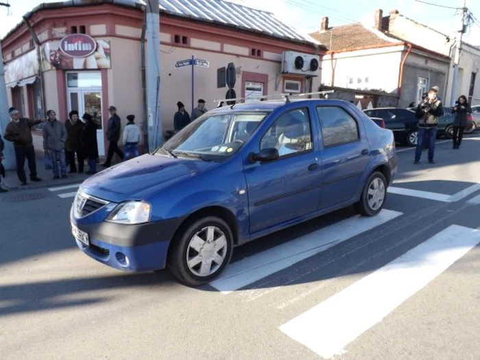 Accidentul a avut loc într-o zonă centrală a Severinului FOTO Corina Macavei