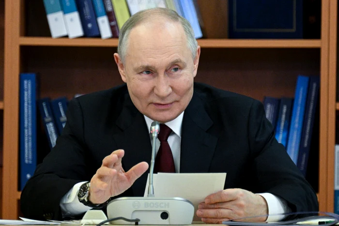 Vladimir Putin la Universitatea Lomonosov din Moscova FOTO PROFIMEDIA