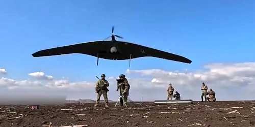 Dronă rusă lansată în Ucraina FOTO Profimedia jpg