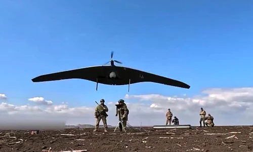 Dronă rusă lansată în Ucraina FOTO Profimedia jpg