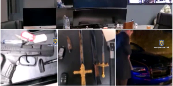 Imagini de la perchezitiile in casa fratilor Tate FOTO captură video 