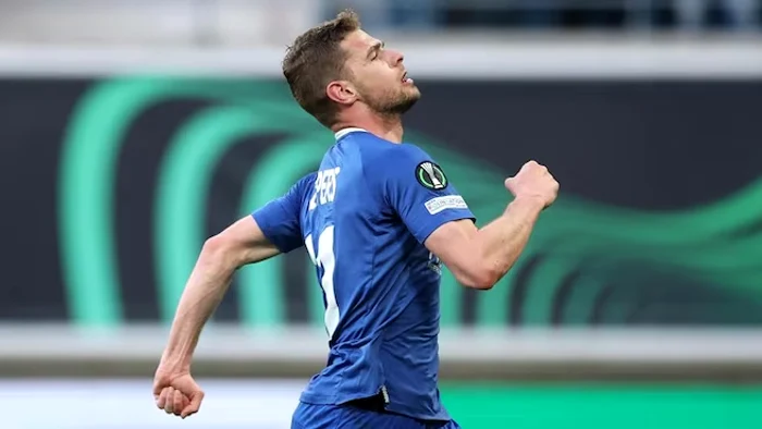 Hugo Cuypers a egalat, iar Gent a ținut West Ham cu 1-1. Foto: uefa.com/Getty Images