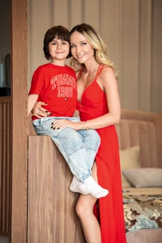 Octavia Geamănu și Andrei, într-o ședință foto pentru Revista OK!