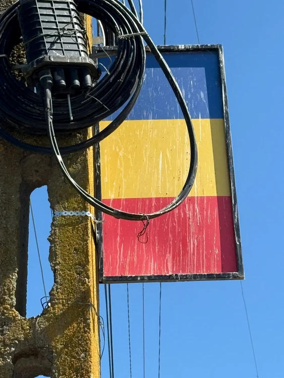 Steag murdărit cu găinaț. FOTO: Ion Pop