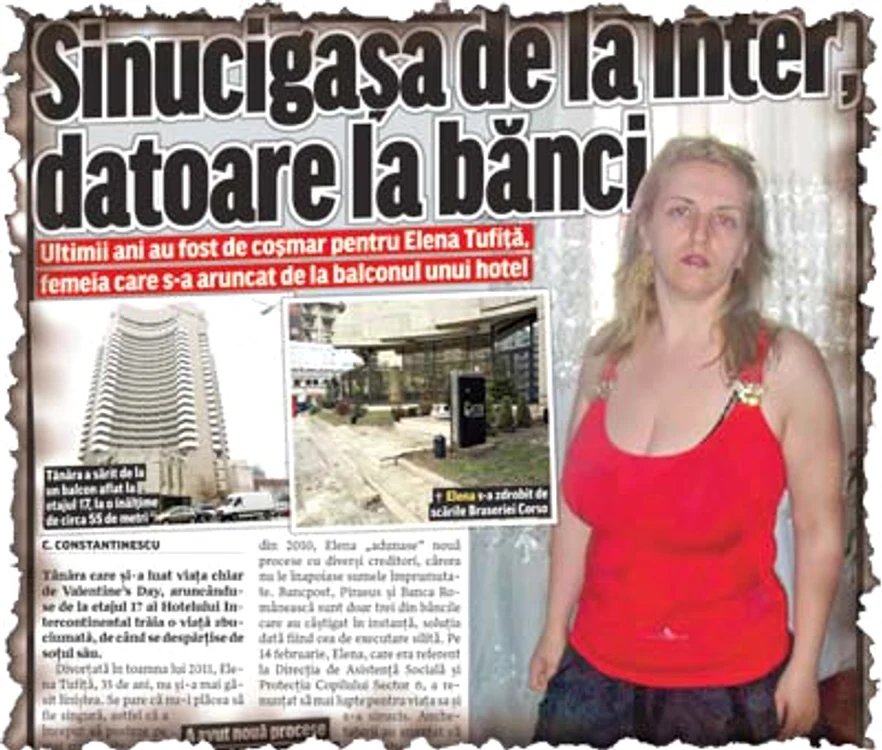 Bărbatul s-a aruncat de la etajul  al patrulea al magazinului, printre  scările rulante, şi a căzut la subsol (Fotografii: Florin Gheorghe/ Alina Răducanu)