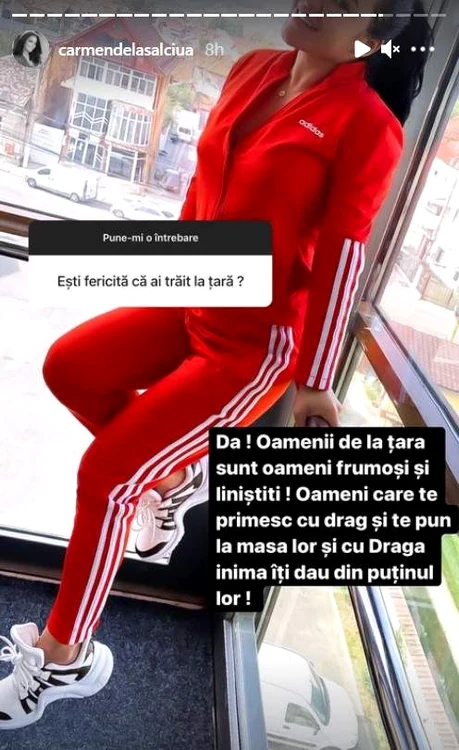 Artista, despre viața la țară / foto: Captură InstaStory 