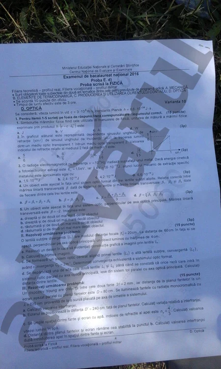 Subiectele de la Fizică - pagina 4