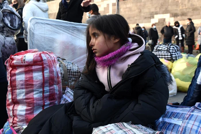 Refugiaţi la Stepanakert FOTO EPA-EFE