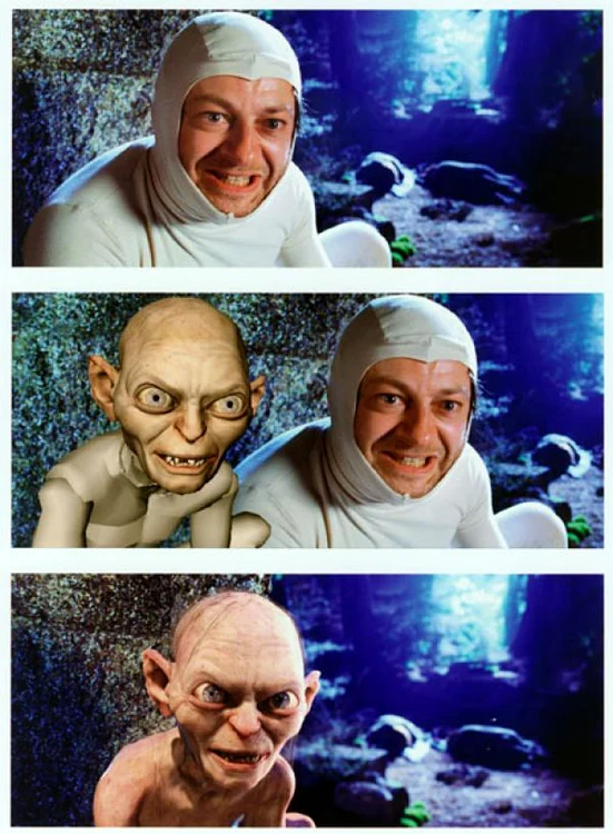andy serkis Golum, andy serkis masca, andy serkis transformare