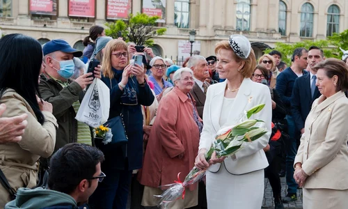 Majestatea Sa Margareta, Principele Radu si Principesa Sofia la ceremonialul de 10 mai 2023   Casa Majestatii Sale (12) jpg