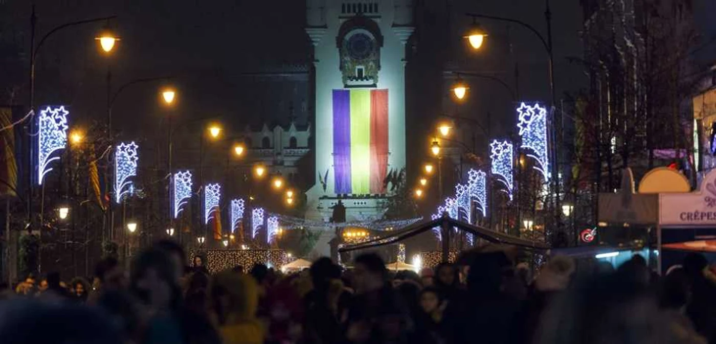 Lumini de sărbătoare la Iaşi FOTO Primăria Iaşi- Andrei Cucu