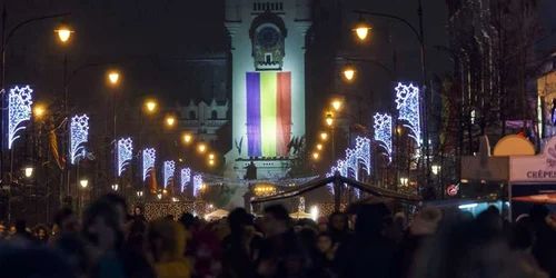 Lumini de sărbătoare la Iaşi FOTO Primăria Iaşi- Andrei Cucu