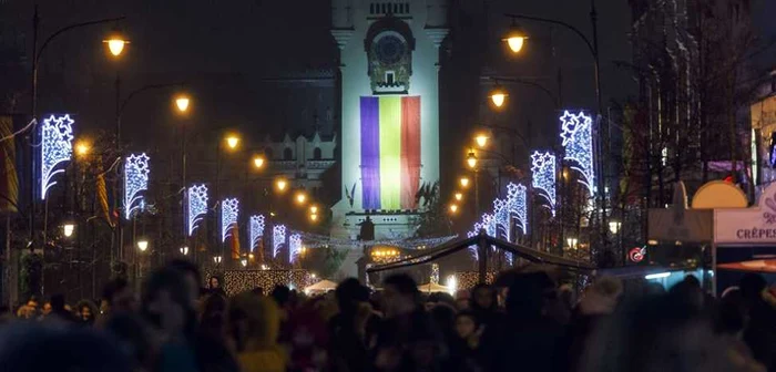 Lumini de sărbătoare la Iaşi FOTO Primăria Iaşi- Andrei Cucu