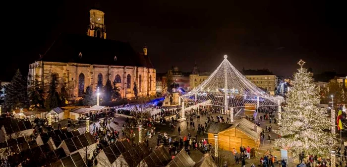 Revelionul se va desfășura în Piața Unirii, la târgul de Crăciun. FOTO: PCN
