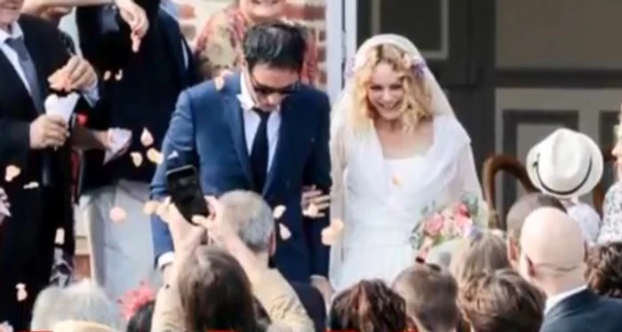 Vanessa Paradis a avut nunta cu Benchetrit în urmă cu doi ani