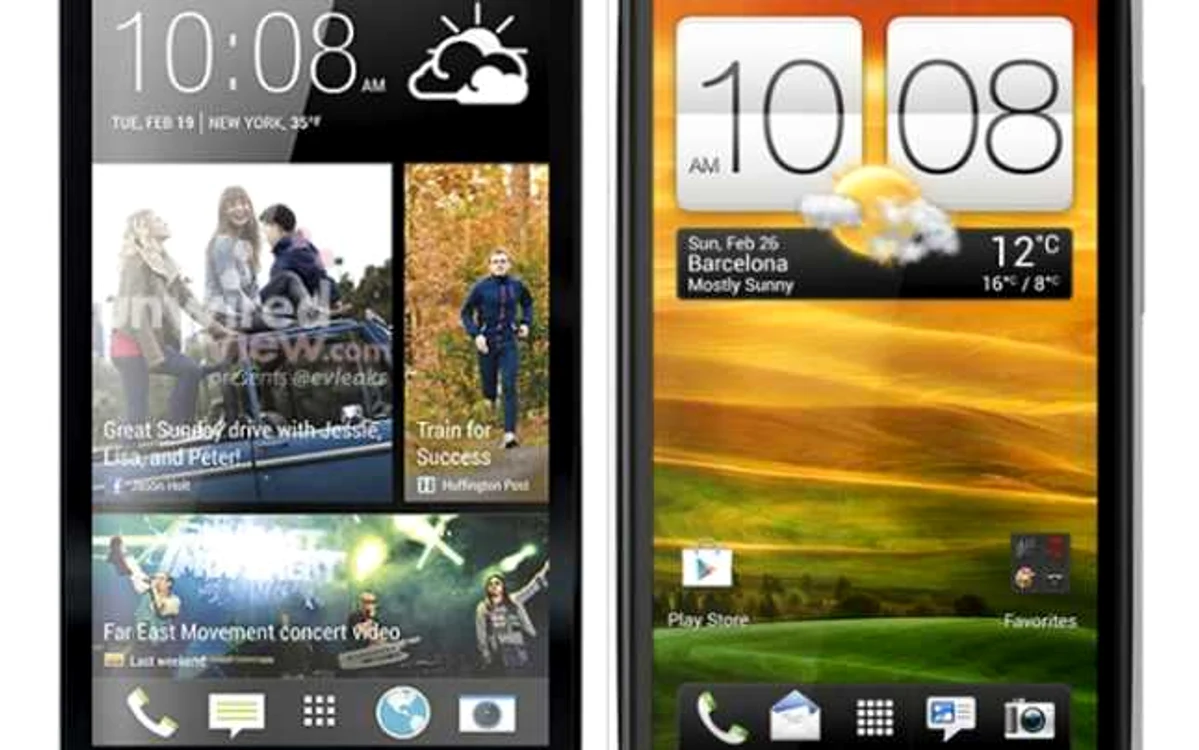 HTC One lângă HTC One X FOTO HTC Source