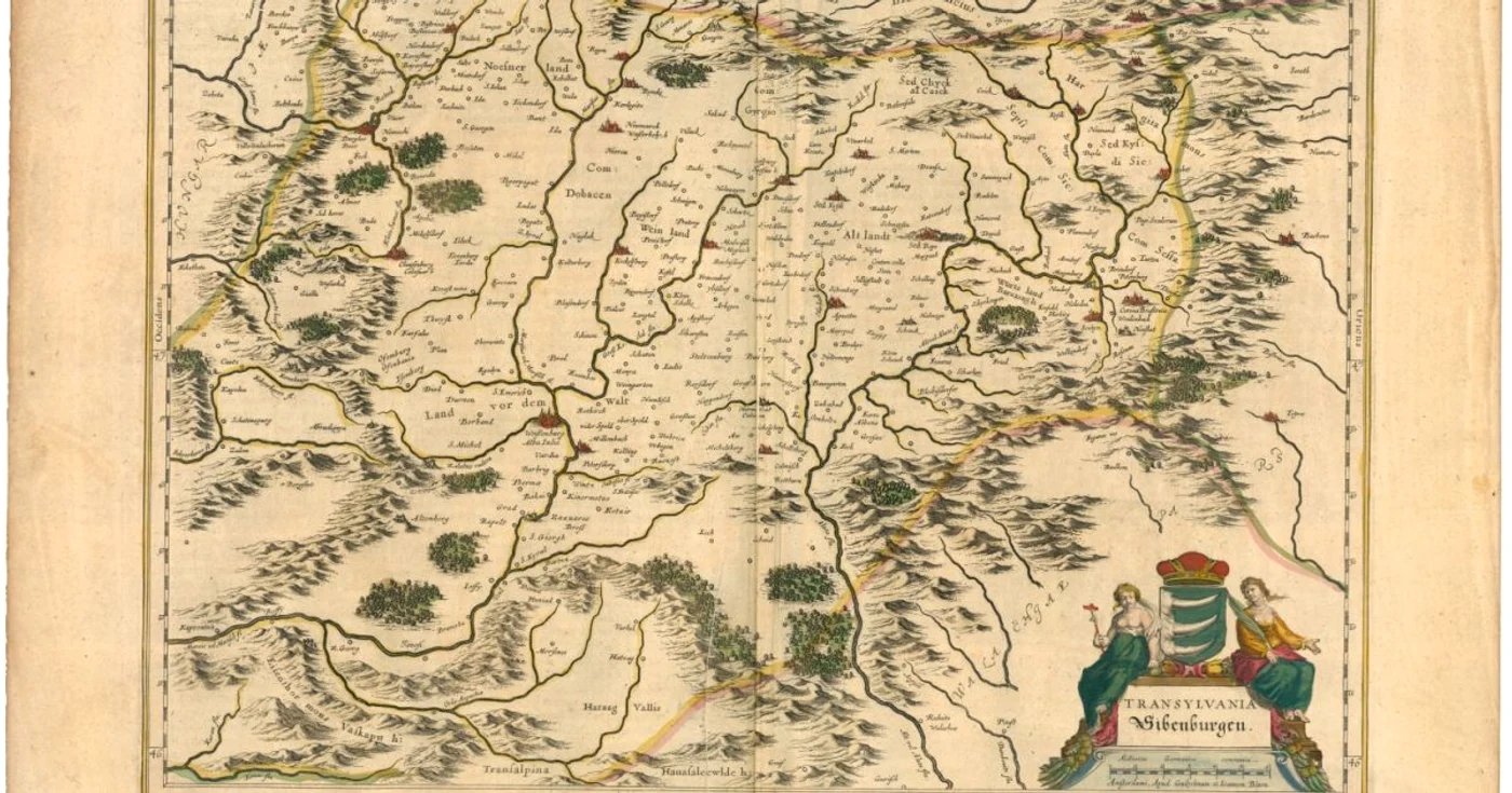 transilvania in 1645 foto