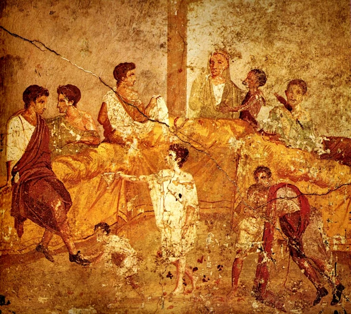 Pompeii family feast painting Naples jpg jpeg