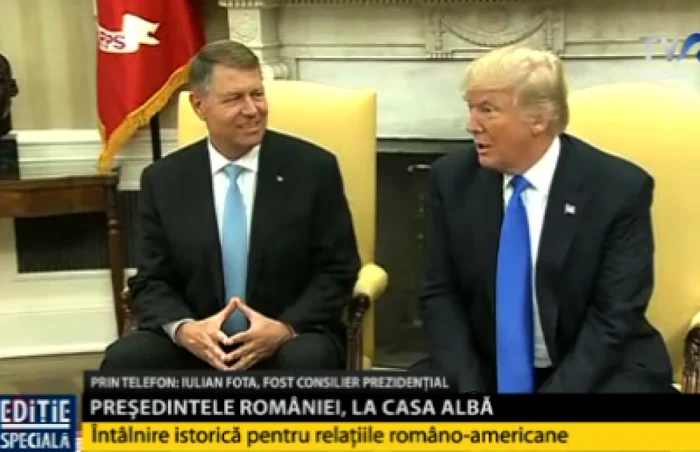 iohannis donald trump tvr