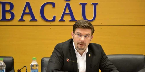 Primarul Cosmin Necula a vorbit despre primul an în fruntea municipiului Bacău FOTO Mircea MERTICARIU