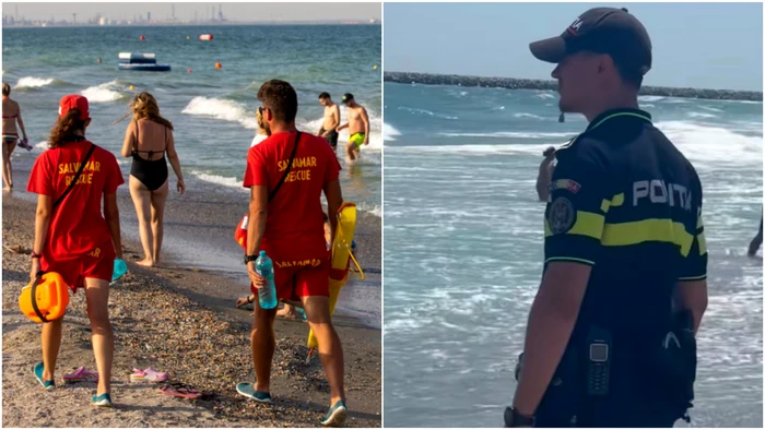 Poliția a intervenit pe plajă/ sursa: shutterstock/captură tiktok