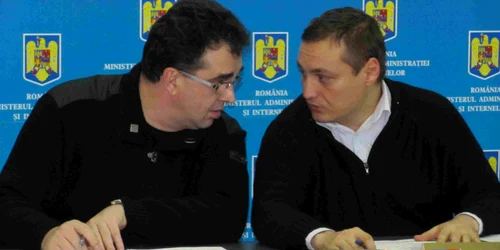 Marian Oprişan şi prefectul Sorin Hornea
