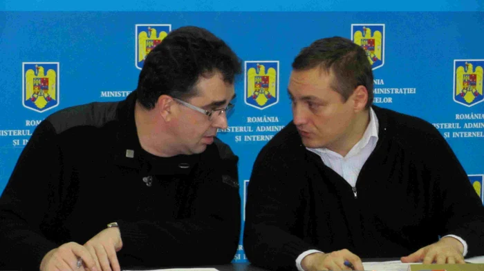 Marian Oprişan, preşedintele CJ Vrancea şi Sorin Hornea, prefectul judeţului Vrancea