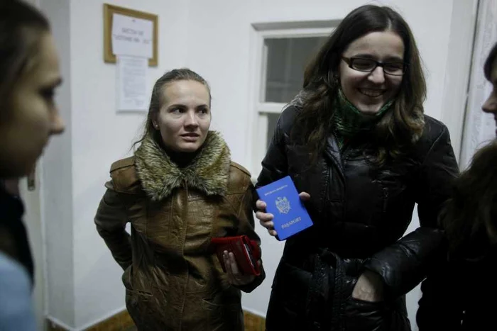 Moldovenii din Timişoara la secţia de votare
