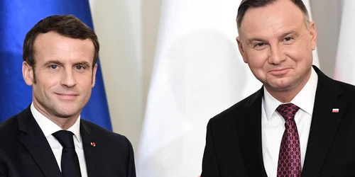 Emmanuel Macron si Andrzej Duda FOTO EPA EFE jpg