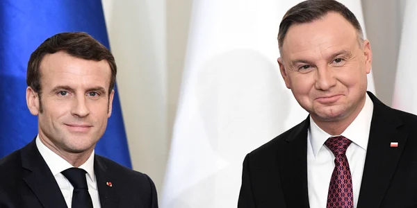 Emmanuel Macron si Andrzej Duda FOTO EPA EFE jpg