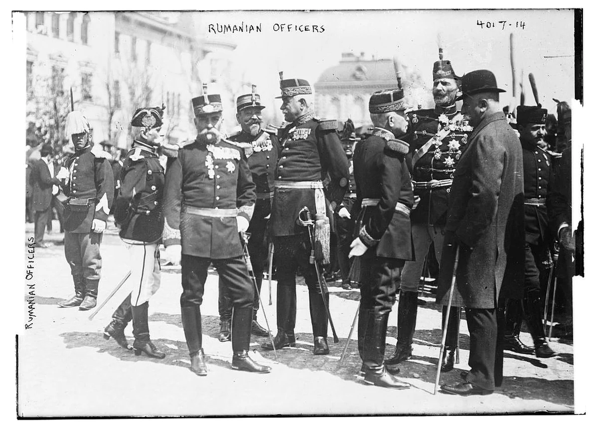 Ofițeri români, înainte de Primul Război Mondial (© Library of Congress)