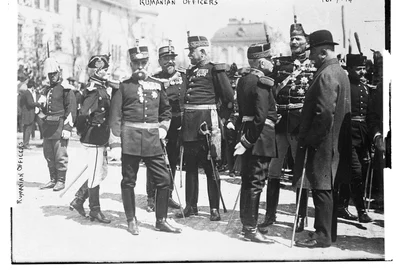 Ofițeri români, înainte de Primul Război Mondial (© Library of Congress)