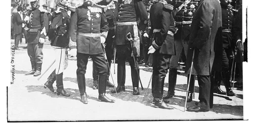 Ofițeri români, înainte de Primul Război Mondial (© Library of Congress)