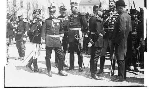 Ofițeri români, înainte de Primul Război Mondial (© Library of Congress)