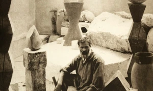 Constantin Brâncuși, Self Portrait in the Studio, c  1922  © Succession Brancusi   All rights reserved (ADAGP), Centre Pompidou, MNAM CCI jpg
