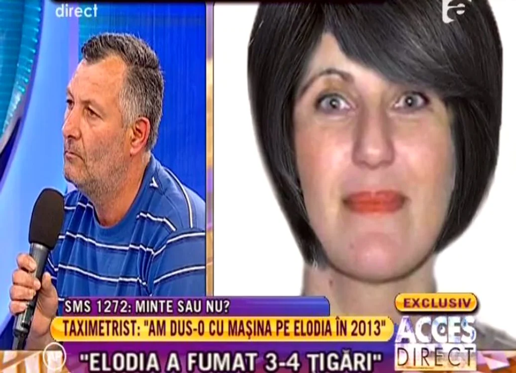 Taximetristrul susţine că Elodia era tunsă scurt, vopsită brunet şi foarte frumoasă