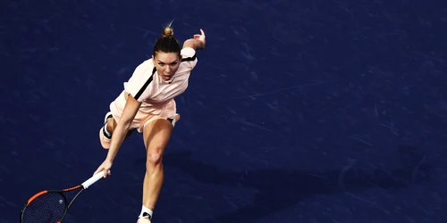 Simona Halep în meciul contra cehoaicei Kristyna Pliskova la turneul Indian Wells în California Statele Unite ale Americii FOTO Guliver / Getty images 